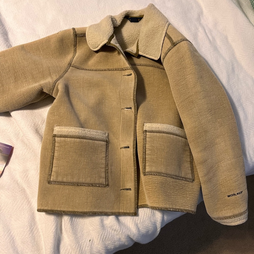Woolrich ladies’ shearling and corduroy jacket